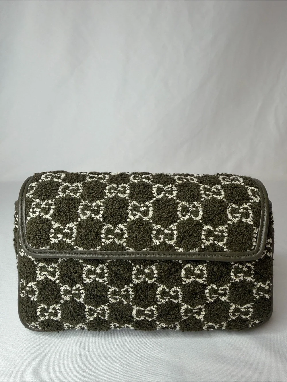 Gucci GG Marmont Green Boucle Mini NWT w/ Box